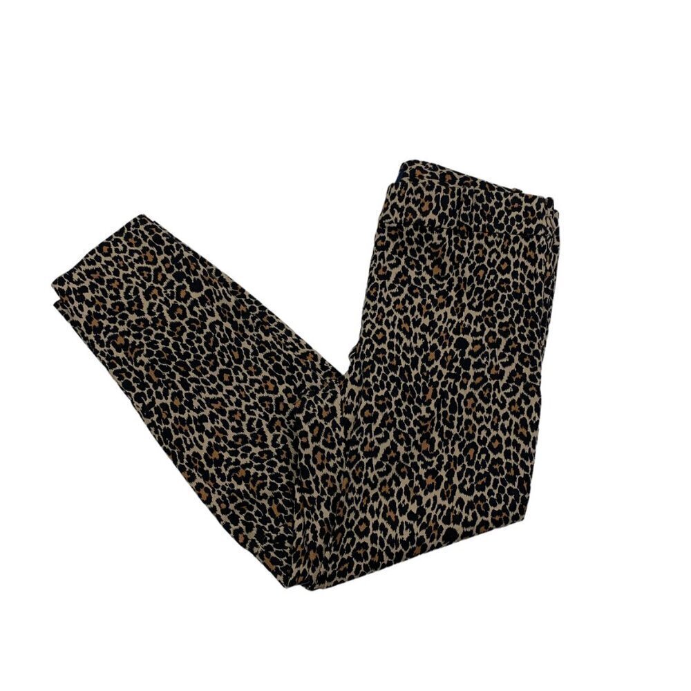 J. Crew Winnie Animal/Leopard/Cheetah Print Stretchy Pull On Pants Women's SZ 4